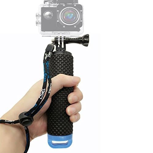 Waterproof Floating Hand Grip (Floating Pole & Handle & Diving Monopod & Floating Stick)compatible with all GoPro Cameras Hero 4 Session Black Silver Hero 2 3 3+ 4 5 (Blue)