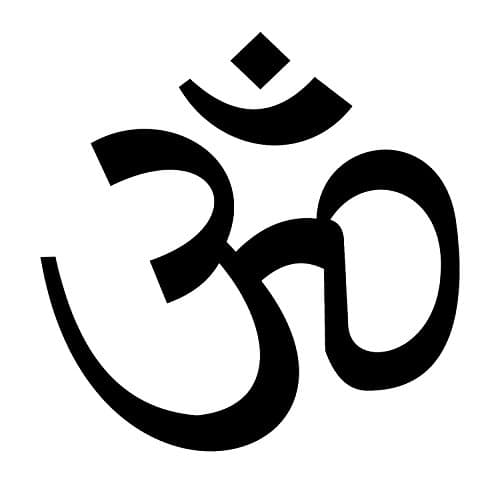Large Om Symbol Wall Decal Sticker Buddha Absolute Brahman Hindu