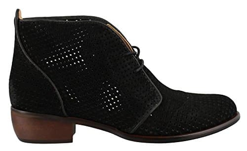 Latigo Women's, Isaac Low Heel Leather Ankle Boots Black Perf 7 M