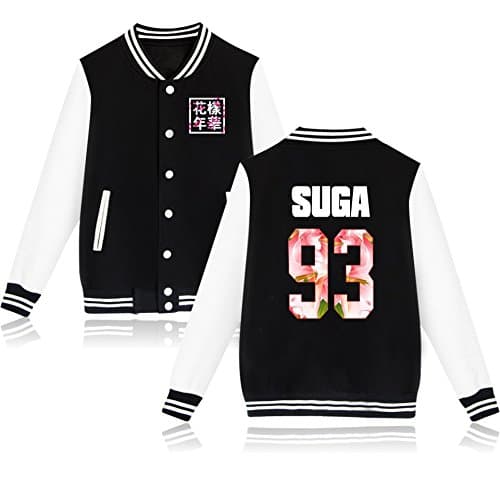 Kpop BTS Jacket Coat Baseball Uniform Bangtan Boys Suga Jin Jimin V J-Hope Rap Jung Kook Women Men Sweater