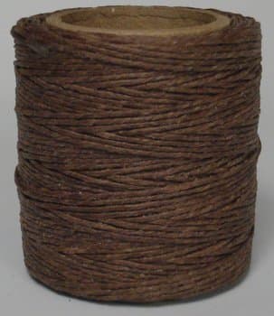 Maine Thread - .035" Cocoa Waxed Polycord. 210 feet Each. Includes 2 spools.