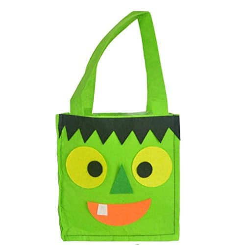 Candy Handbag, USCOOL Halloween Bat Bag Devil Bag Kids Candy Handbag Bucket Children (Green)