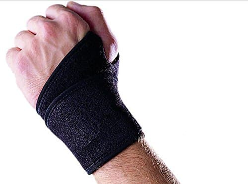 Sports Wrist Wrap,Fitted Right / Left Thumb Stabilizer, VSANNSZ Adjustable Sports Wrist Support Wrap for Volleyball Badminton Tennis Basketball Weightlifting - For Women and Men,One Size 2 Pair