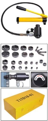 15 ton Hydraulic Metal Hole Puncher Hole-driver Kit Tool Set by ONESTOPSHOPS