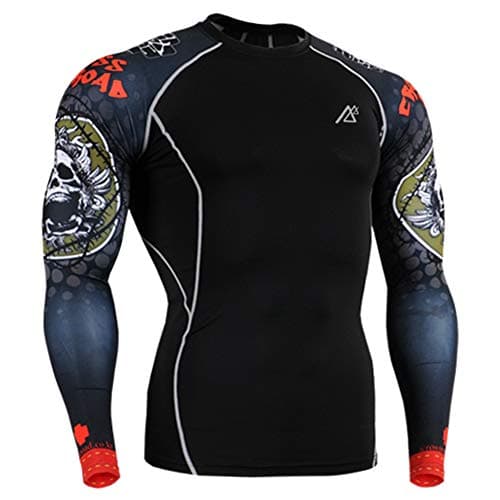 Men Long Sleeve Compression T-Shirts Base Layers Sports Top Shirt