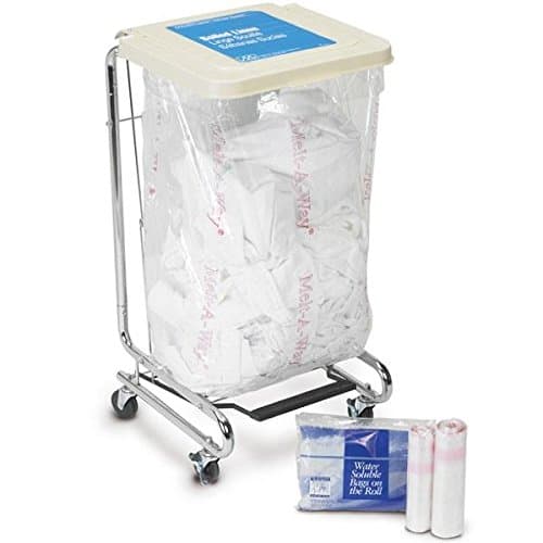 Medegen 541-A Hot Water Soluble Laundry Bag, Coreless Roll, Clear, 0.80 mil Capacity, 20 Gallon-25 Gallon Capacity, 26" Width, 33" Length, Pack of 100