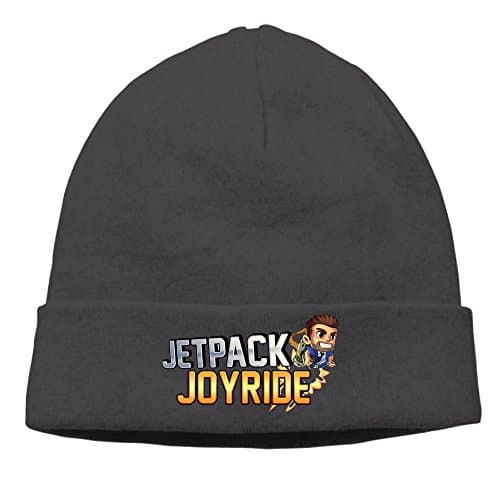 Jetpack Joyride Stretchy Funny Black Knit Hat Beanies Cap