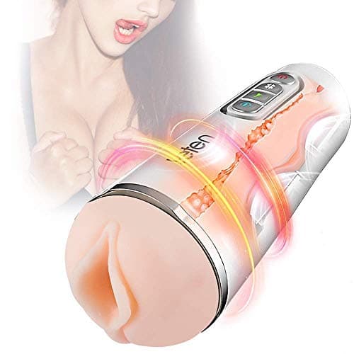 Juvzee Men Mâsturbâtor Strong Thrusting Fully Automatic Electric Piston Cup Strokér Powerful Sucking and Clamping Adult Mâsturbâtion Rechargeable 3D Realistic Likelife Vibrâting Piston Multiple Modes