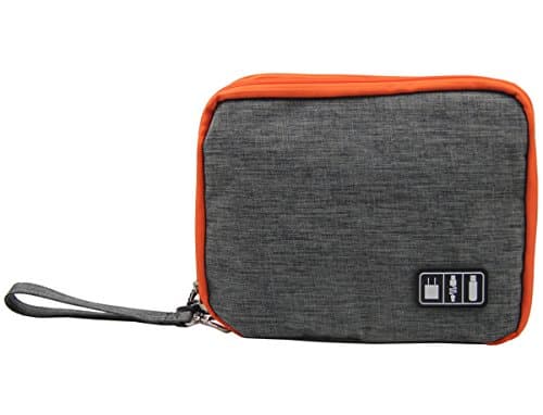 Cristining Dual Layer Travel Electronic Accessories Organizer Bag Carry On Case for Phones,USB Cables,Hard Drive,Power Bank