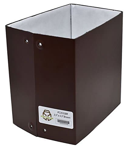 Post Collar 3.5 Inch x 5.5 Inch Fence Post Protection From Rot & Yard Equipment For Wooden Posts