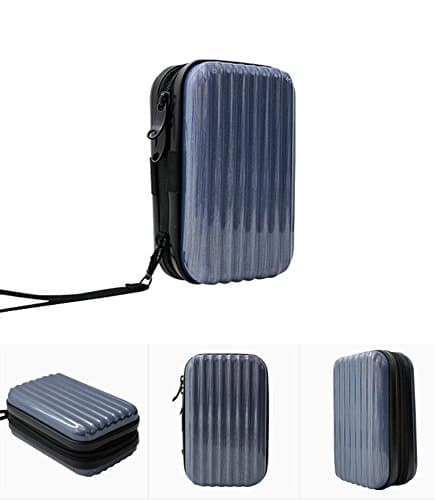 Travel Pouch Organizer Electronics Accessory Case Cosmetics Makeup bag (Blue Gray)