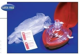 AMBU CPR POCKET RESCUE MASK W/ O2 INLET by Ambu