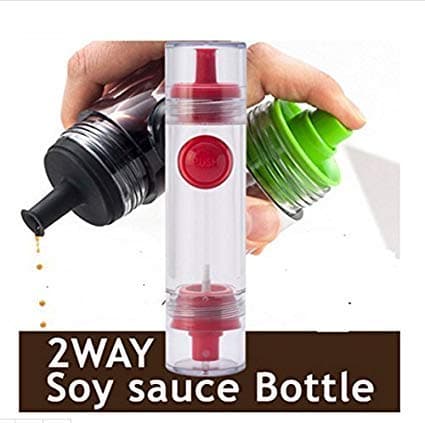 Sakar Plastic Spray Or Pour,2 Two Way Oil Soy Sauce Vinegar Spray & Bottle Dispenser