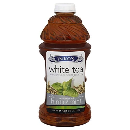 Inkos Hint O Mint Unsweetened White Tea, 64 Ounce -- 8 per case.