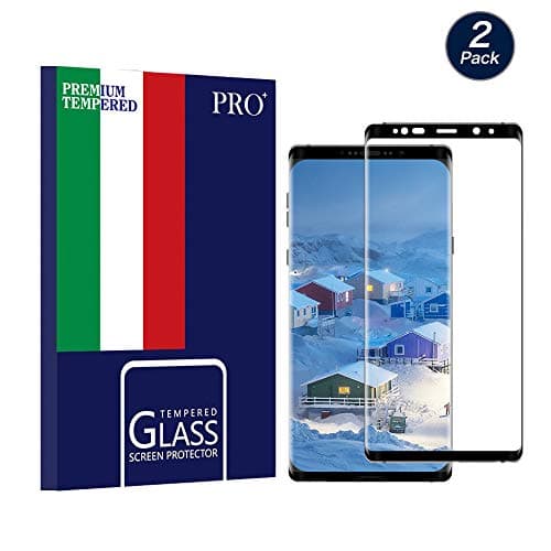 Galaxy Note 8 Screen Protector,Longefilm [2-Pack][Tempered Glass][Anti-Scratch][Anti-Fingerprint][Full Coverage] Screen Protector for Samsung Galaxy Note 8 (Black)