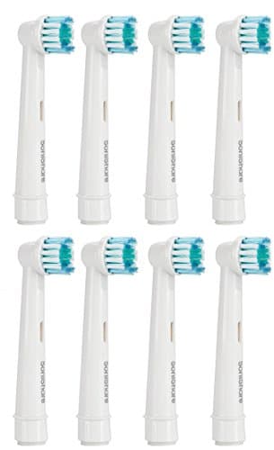SoniShare Premium Replacement Brush Heads for Oral B Precision Clean Toothbrushes (8 Pack)