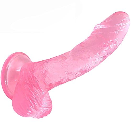 Realistic-Dild0,High Quality VINNEL 6.30 inches Realistic-Dild0 with Stong Suction Cup,Easy to Use and Clean,01-D24-AA (Clear Pink)