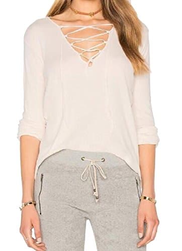 CrazyDay Women Unbalanced Hem Pure Color Classic T?Shirts Pullover Long Top