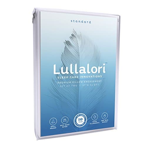 Lullalori - Bed Bug Proof/ Water Proof/ Hypoallergenic/ Anti Dust Mite/ Premium Pillow Encasement Standard 21-inch by 27-inch