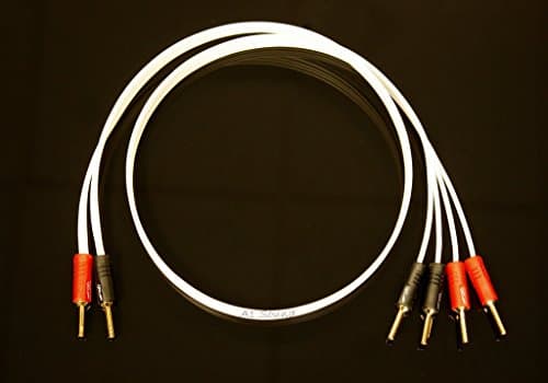 QED Performance Original Bi-Wire Speaker Cable 3 Metre Single Length Terminated With QED ABS Back Airloc Forte 4mm Banana Plugs, Amp End 2x 4mm Speaker End 4x 4mm