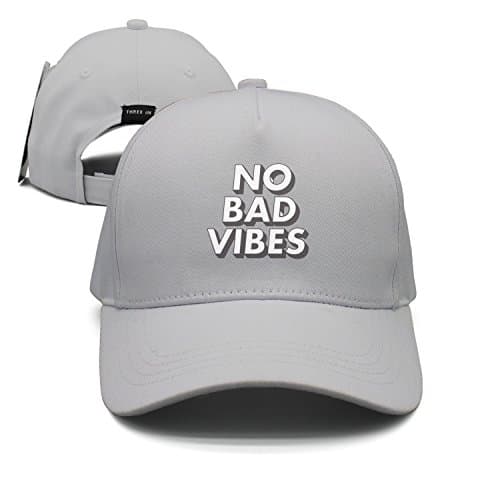 gigiring No Bad Today Vibe Design Snapback Hats Plain Caps