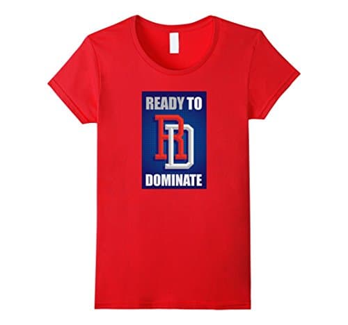 Women's DOMINICAN REPUBLIC BASEBALL TEAM SUPPORT TSHIRT Medium Red