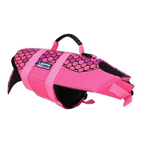 Dog Life Jacket, colorofthewind Adjustable Pet Floatation Vest Buoyancy Aid with Rescue Handle for Small Medium Large Dog