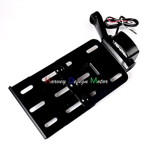 Collapsible LED Side Mount License Plate Bracket For Harley Sportster XL 04-UP