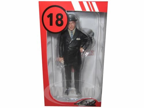 Ettore Bugatti Figurine Position 2 With Hat On The Head for 1/18 by Lemans Miniatures