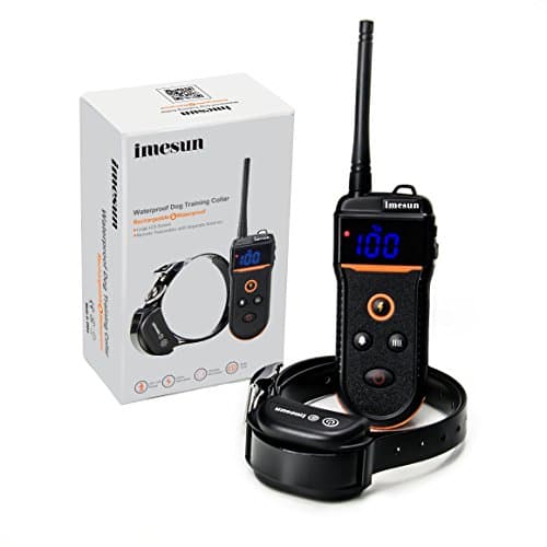 Imesun Remote Dog Training Shock Collar - 330 Yard TRAINING568 Rechargeable Training Dog Collar with Beep,Vibration and Shock,Adjustable Electric Electronic Dog Collars,10-100 lbs