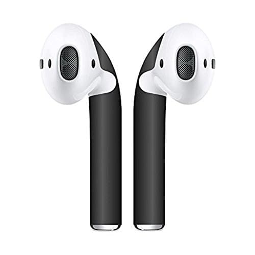 Airpod Skins Protective Wraps - Minimal Stylish Covers to Customize & Protect your AirPods (Matte Black)
