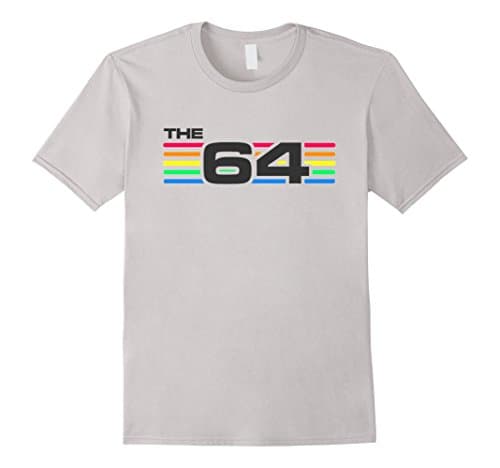 Men's Commodore 64 Retro Computer T-Shirt 2XL Silver