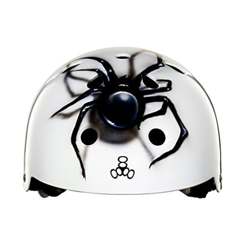Triple Eight Helmet for Skate, Biking, Inline Skating, Rollerblading, Scooters | Custom Hand Painted Spider | Triple Eight Dual Certified Helmet with EPS Liner (Size M/L)