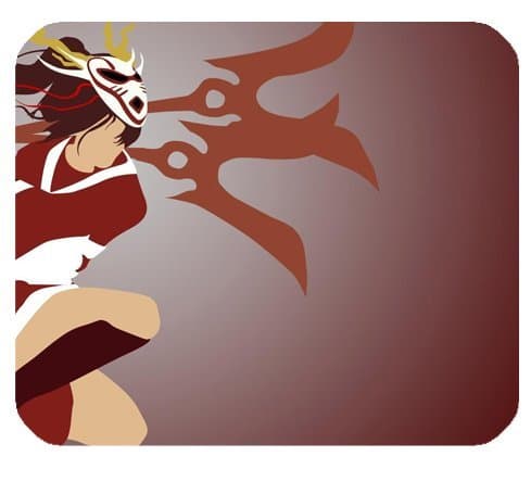 Akali League Of Legends Mousepad Personalized Custom Mouse Pad Oblong Shaped In 9.84"X7.87" Gaming Mouse Pad/Mat