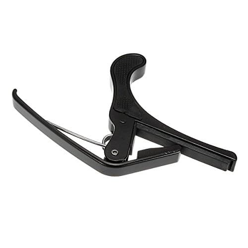 Folk Acoustic Guitar Trigger Change Capo Key Clamp Black