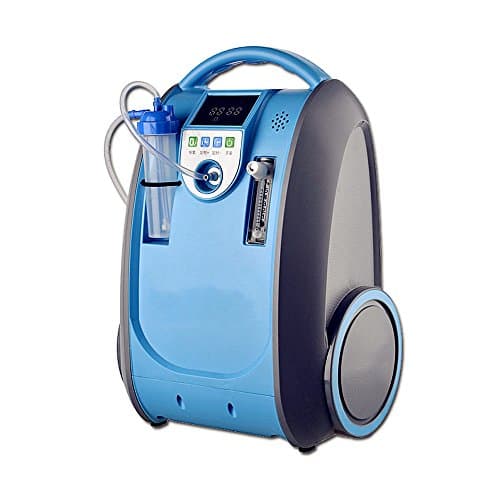 5L Portable Traval Home PSA Oxygen Concentrator Generator Air Purifier O2 Supply Oxygen Making Machine (with rechargable battery, car adaptor,trolley bag)