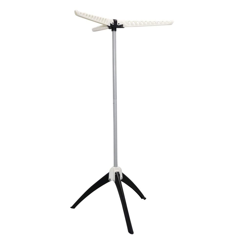 Seasonfall Foldable Clothes Drying Rack Laundry Airer Rail Tripod Hanger Stand with 3 Arms Portable Garment Racks Indoor Outdoor Up to 63 Hangers - 3-6 Days Arrives