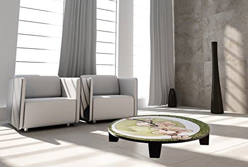 TAF DECOR "Spring Breeze" Art Coffee Table, 44" x 44" x 7.5"