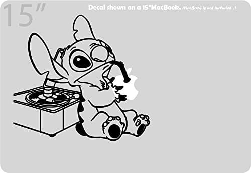 Disney Stitch Inspired Experiment 626 Drinking Vinyl Die-Cut Decal Sticker for Car, Truck, Notebook, Laptop, Computer or Window (7.5"x7", Black)