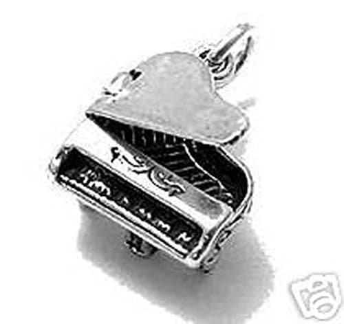 Sandra Creative Design Silver-tone 3D Grand Piano Charm