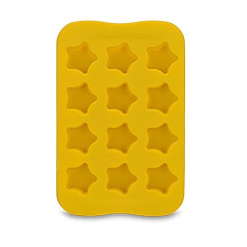 Chocolate Silicone Mold Ice Cubes Heart Shape Valentine's Day Handmade Tool Candy/Confectionery/Clay/Candle/Soap (Yellow, Star)