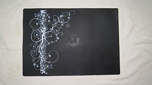 Large Size Silicone Gel Place Mat (4, Black Musical)