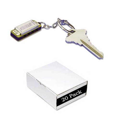 20 Harmonica Keychains by Music Teacher Supplies