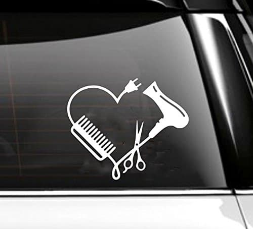 Hair Stylist Heart Decal