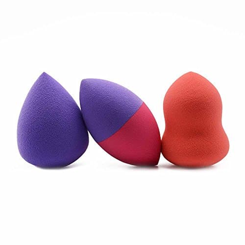 BK 3 Piece Ultra Makeup Blender Sponge Set - Make Up and Cosmetic Powder, Foundation, Concealer Applicator