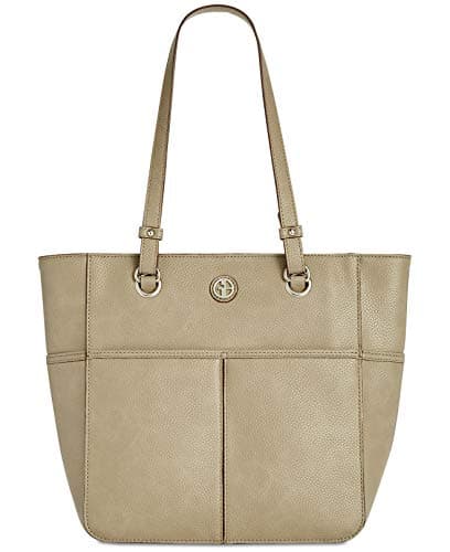 Giani Bernini Pebble Leather Grommet Large Tote Bag