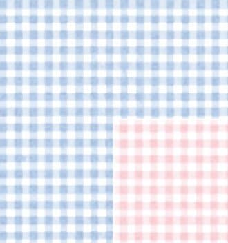 Baby Gingham Reversible Gift Wrapping Roll 24 X 16' - All Occasion Gift Wrap Paper by Premium Gift Wrap