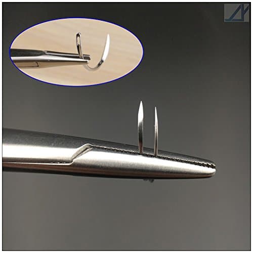 1/2 Circle Curved Surgical Suture Needle for Training &amp; Doctor Pack of 100 (4x10, Conventional Cutting Needle)