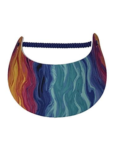 Pickleball Fashion Fabric Foam Sun Visor - Adjustable - "Tye-Dye"