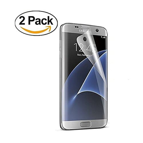 Galaxy S7 Edge Screen Protector [Full 3D Coverage] ,YiYiYi [Anti-Bubble] [HD Ultra Clear] PET Film Curved Edge to Edge Screen Protector for Samsung Galaxy S7 Edge,[2-Pack]